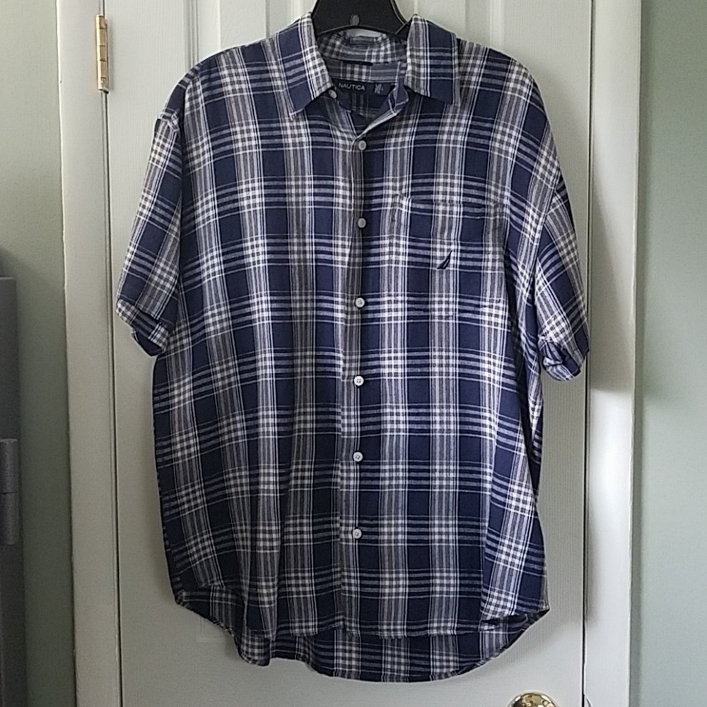 Nautica linen blend casual shirt